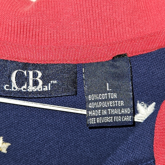 Patriotic Henley top shirt RWB - Picture 4 of 4